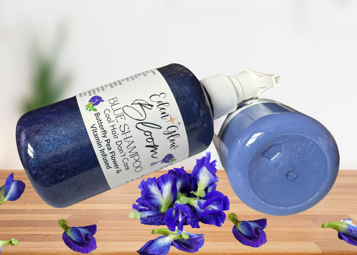 Blue Shampoo Bloom ✨Plant-Based & Gentle Butterfly Pea