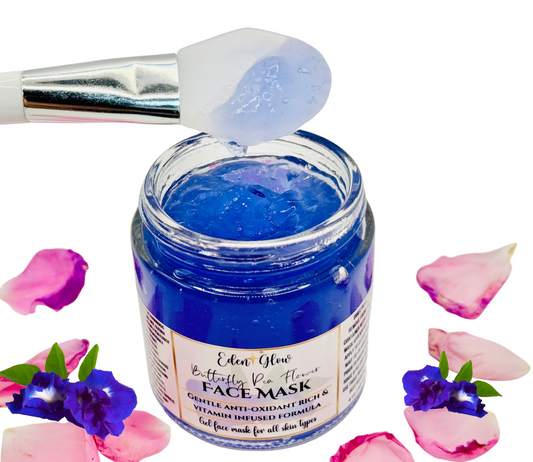 Face Gel Mask • Butterfly Pea Flower soothing face mask • Sensitive skin