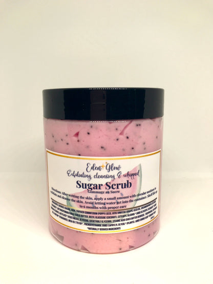 Exfoliating & Cleansing Whipped Sugar Scrub (Watermelon)