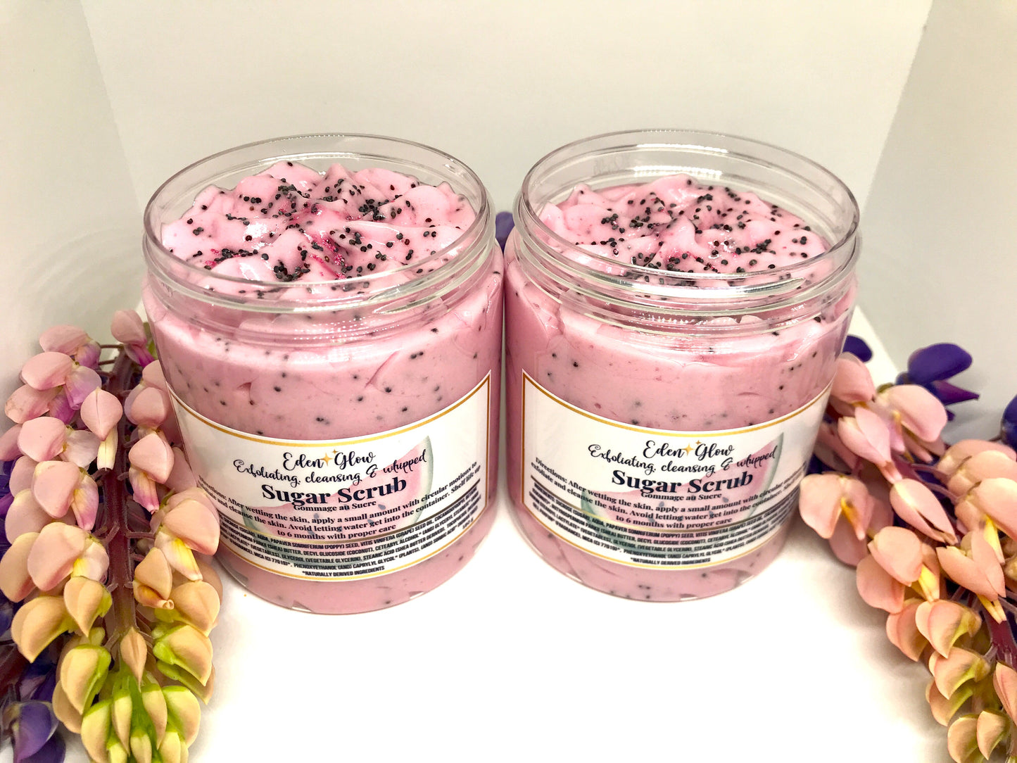 Exfoliating & Cleansing Whipped Sugar Scrub (Watermelon)