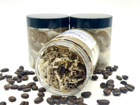 Exfoliating & Cleansing Whipped Sugar Scrub (Mocha Latte)