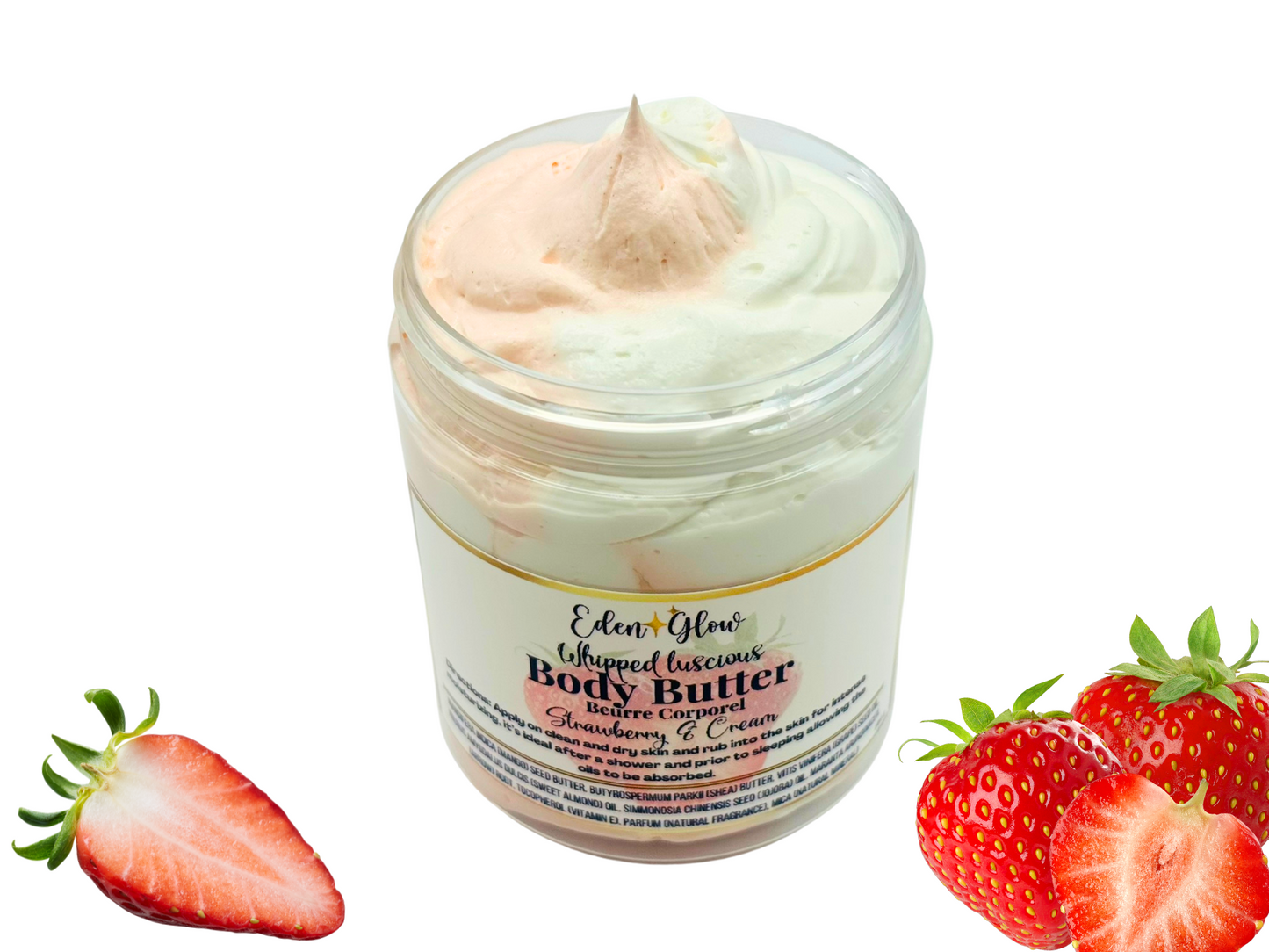 Whipped Luscious Body Butter (Strawberry & Cream)