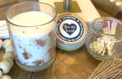 Soy candle • Natural & Non-toxic • Hand-poured with personalized label