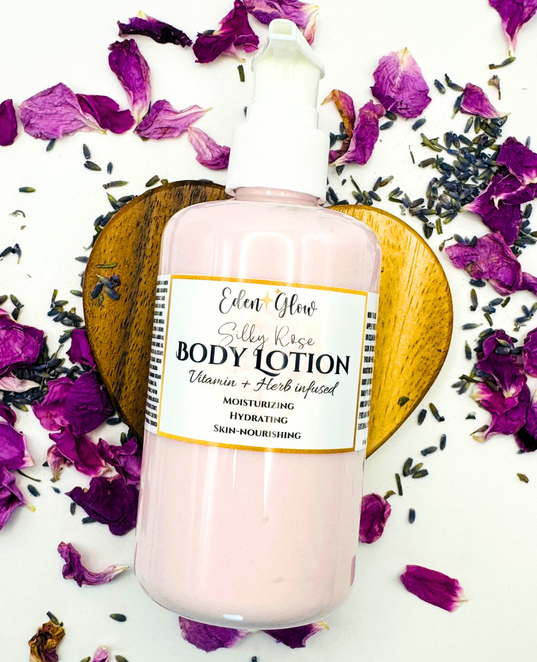 Rose Body Lotion • Silky Body Moisturizer • Non-greasy & hydrating • Vitamin infused