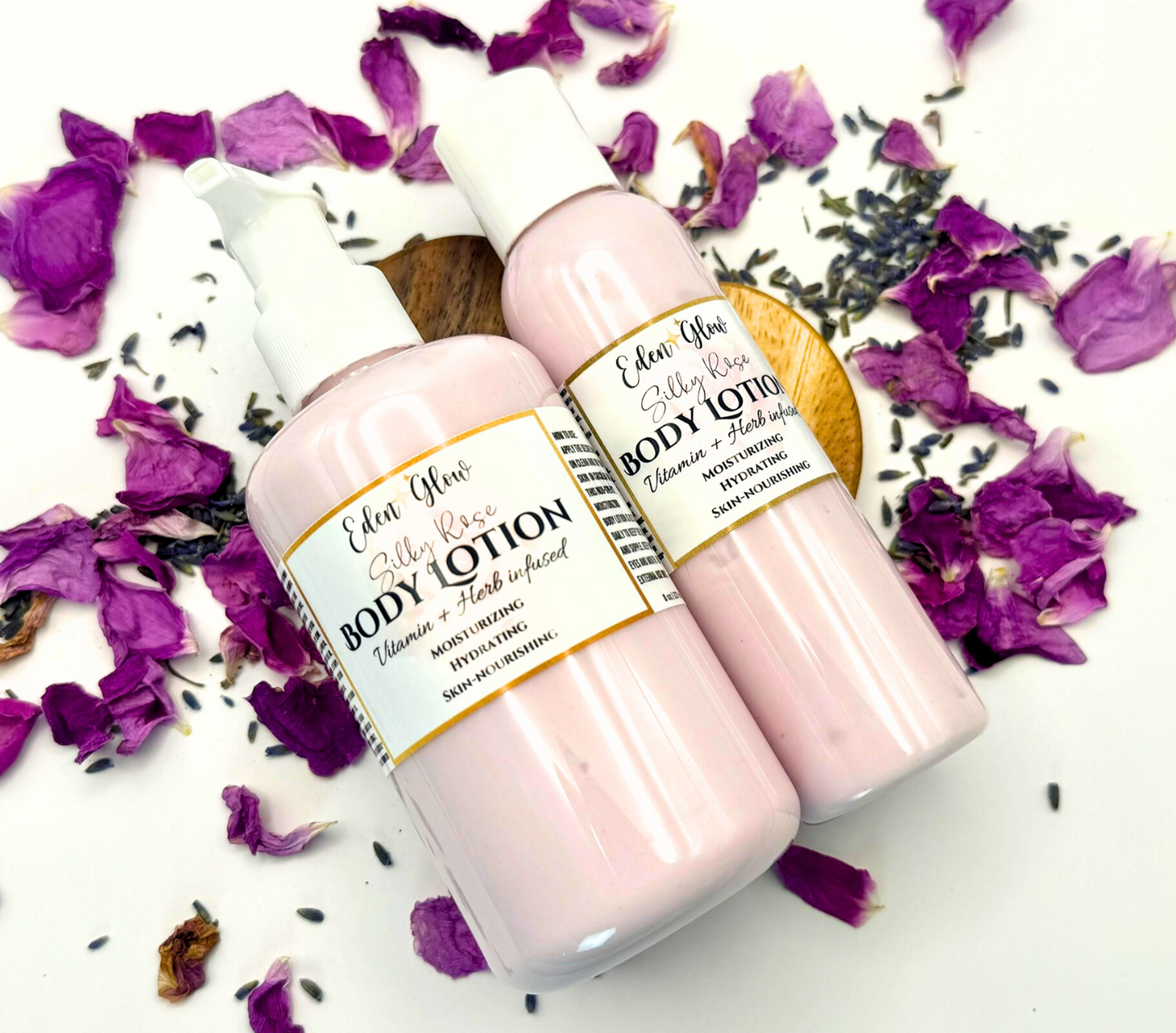 Rose Body Lotion • Silky Body Moisturizer • Non-greasy & hydrating • Vitamin infused