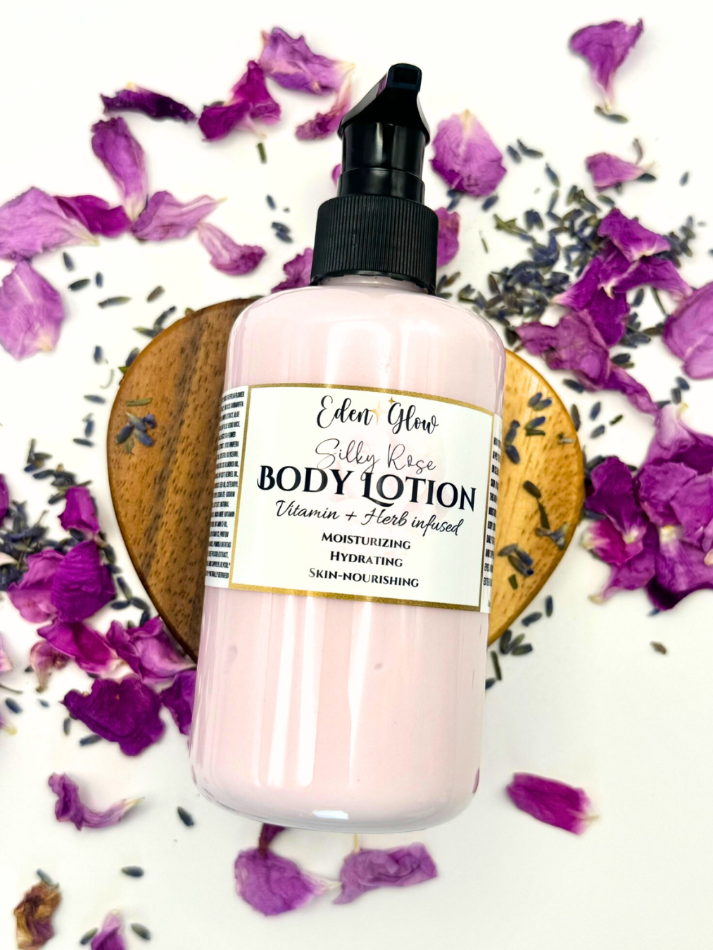 Rose Body Lotion • Silky Body Moisturizer • Non-greasy & hydrating • Vitamin infused