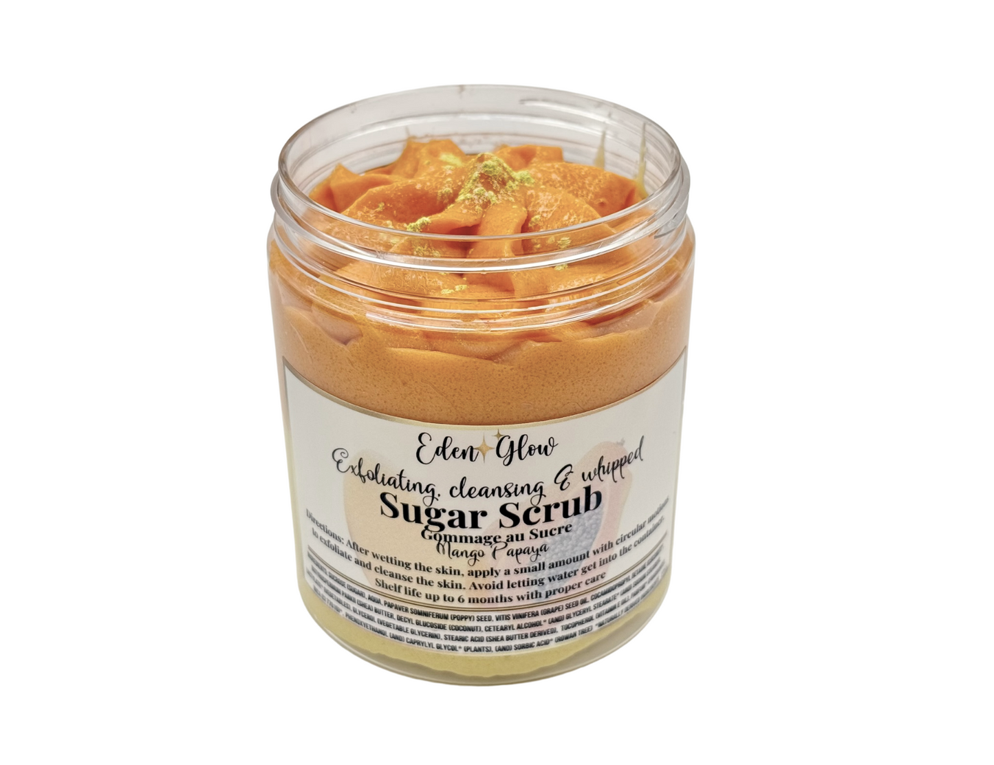 Exfoliating & Cleansing · Whipped Sugar Scrub (Mango-Papaya) · Body Scrub