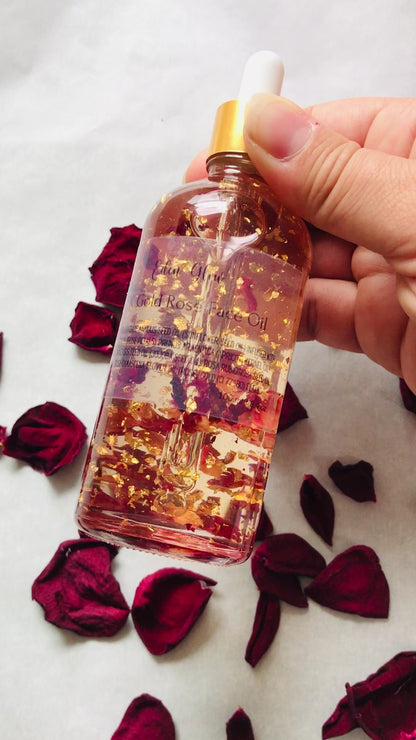 24 K Gold Rose Face oil