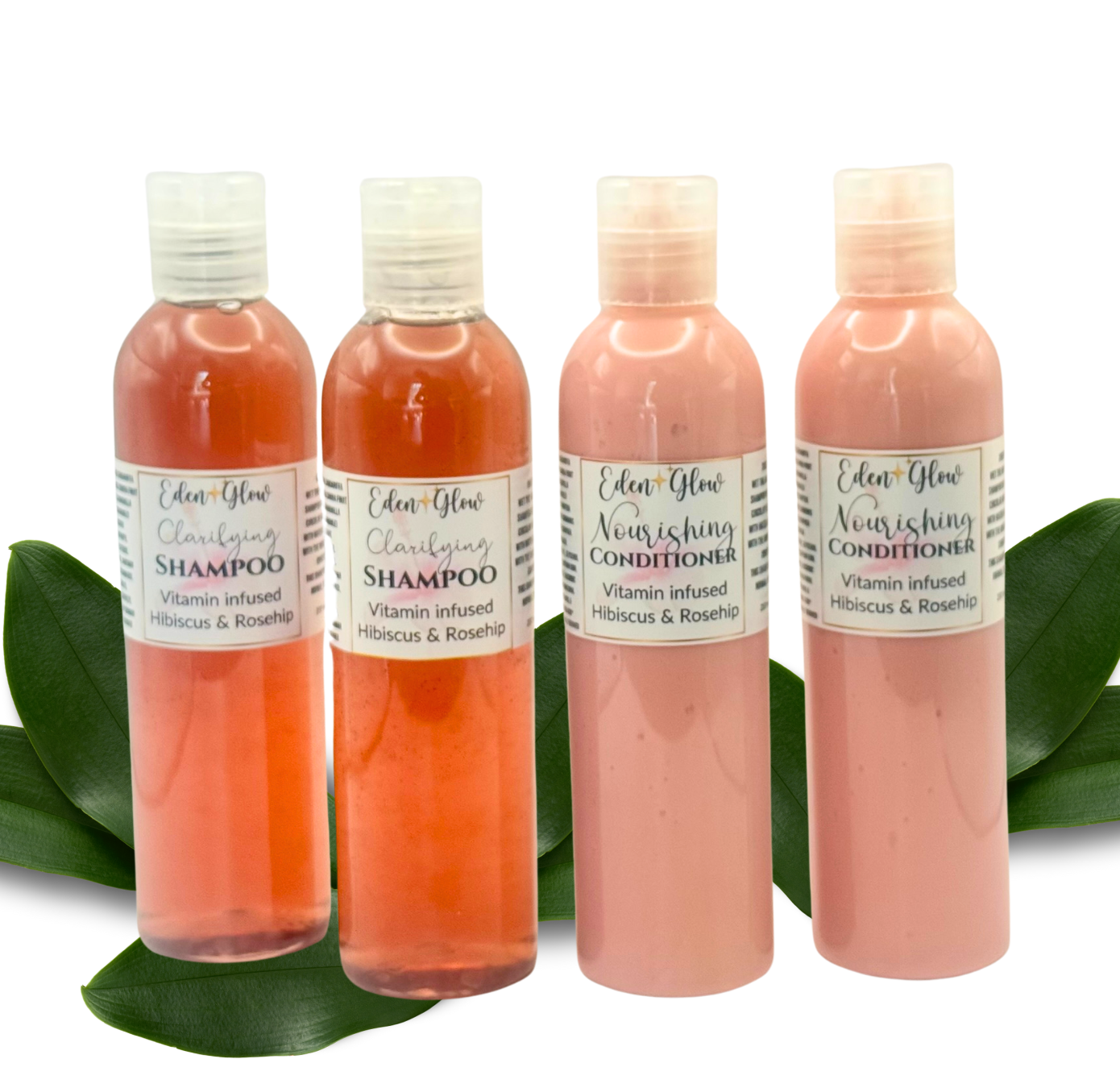 Clarifying Shampoo Hibiscus • Herbal shampoo and conditioner infused with vitamins