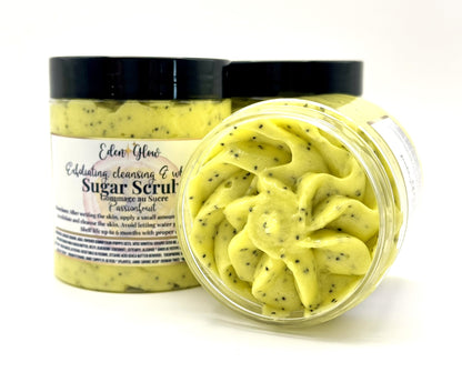 Exfoliating & Cleansing Whipped Sugar Scrub (Passionfruit)