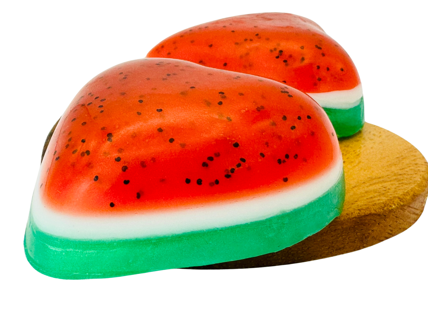 Handcrafted watermelon soap • Made with triple butters • Gentle & Exfoliating soap/body wash